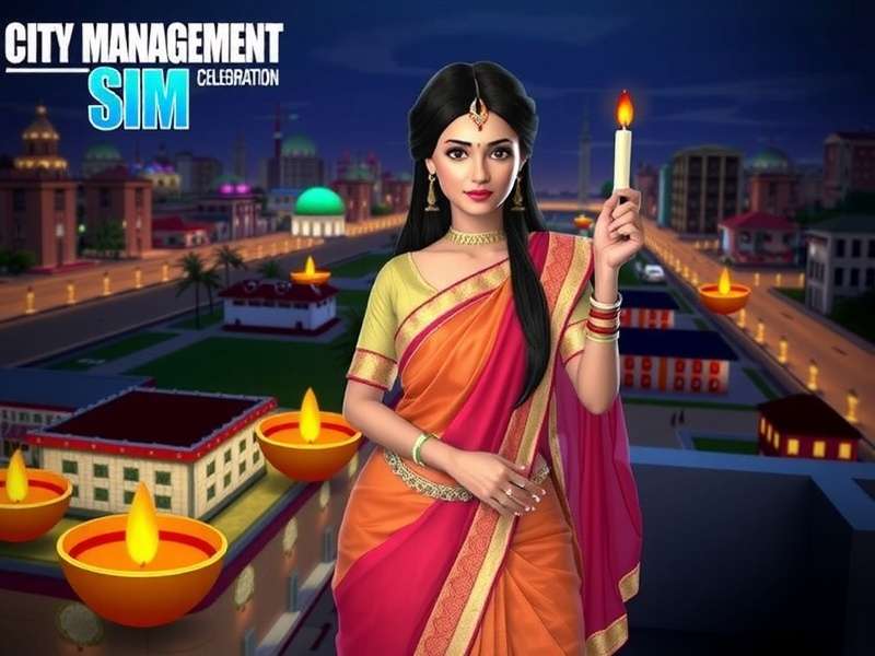 City Management Sim Diwali celebration