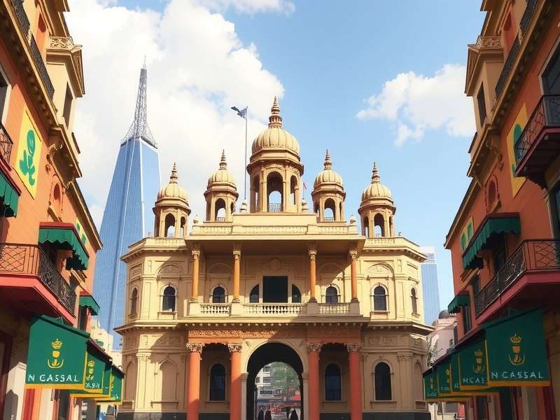 Indian architecture in City Management Sim